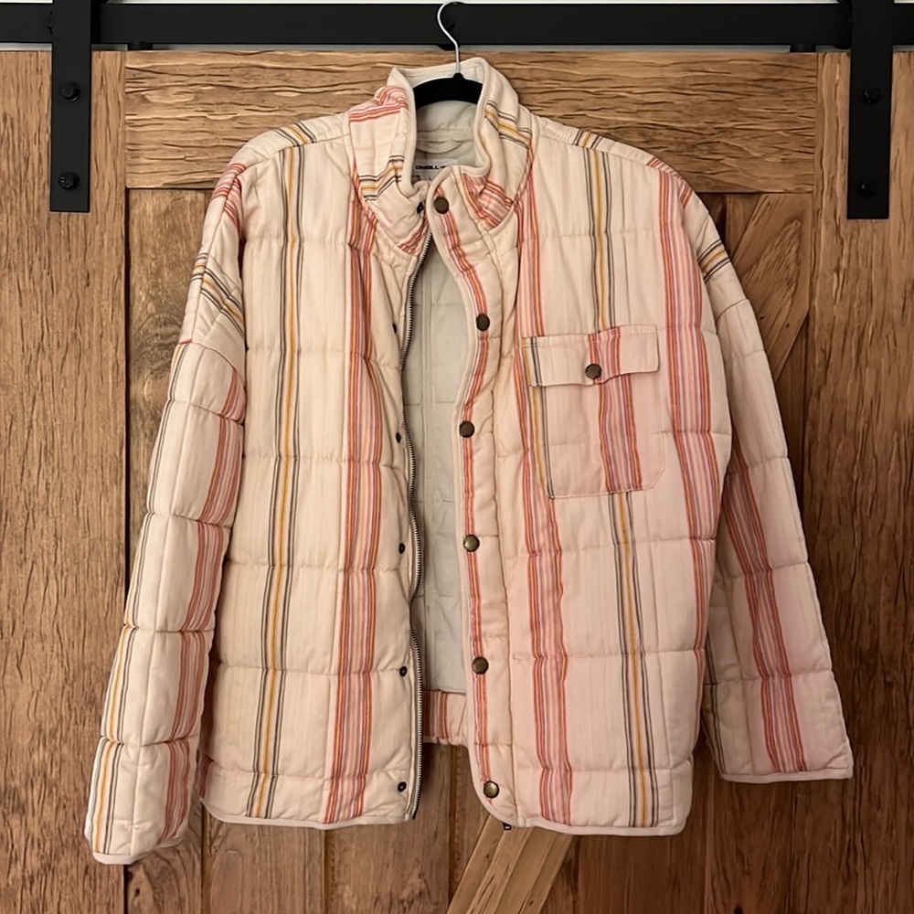 O’Neill marble stripe quilted jacket